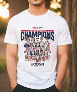 Official Uconn Ncaa Men’s Basketball 2024 Big East Tournament Champions Team Caricature T Shirt