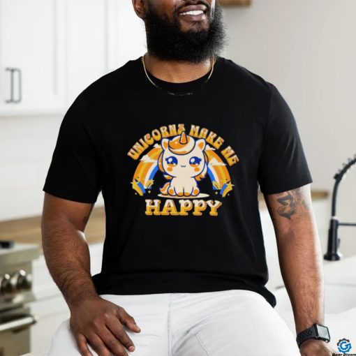 Official Unicorns Make Me Happy Shirt