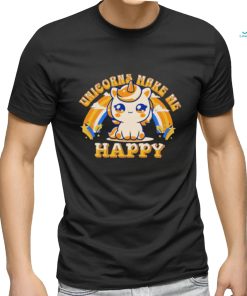 Official Unicorns Make Me Happy Shirt