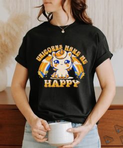 Official Unicorns Make Me Happy Shirt