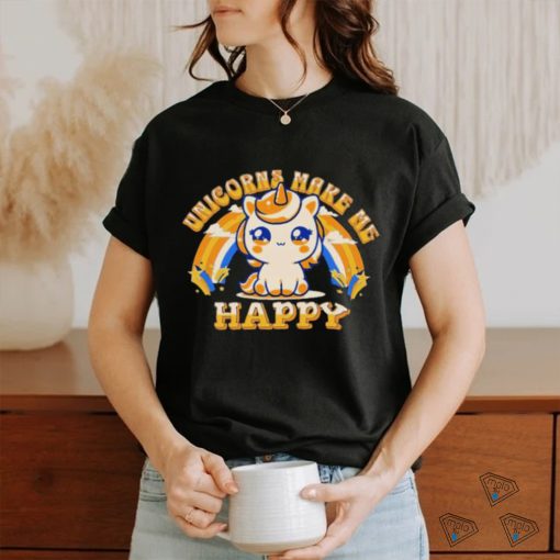 Official Unicorns Make Me Happy Shirt