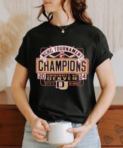 Official University of denver men’s hockey 2024 summit league tournament champions shirt