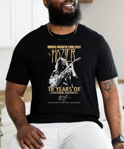 Official Unreal Unearth Tour 2024 Hozier 16 Years Of 2008 2024 Thank You For The Memories T Shirt