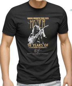 Official Unreal Unearth Tour 2024 Hozier 16 Years Of 2008 2024 Thank You For The Memories T Shirt