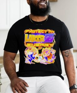 Official Vegeta vs goku protect my Lakers energy T shirt