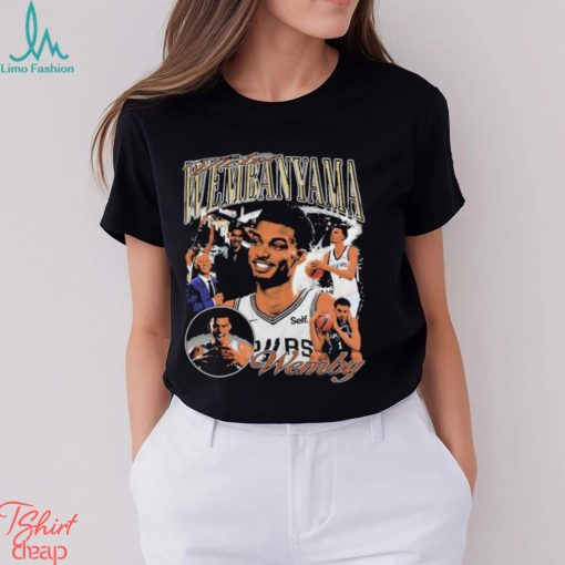 Official Victor Wembanyama Wemby Rookie Vintage Graphic T shirt