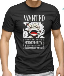Official Wanted monkey d luffy 3 billion shirt