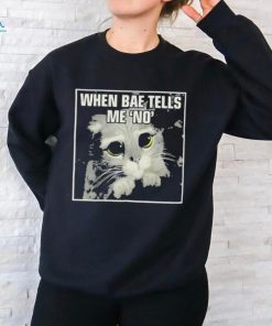 Official When Bae Tells Me No Meme T Shirt