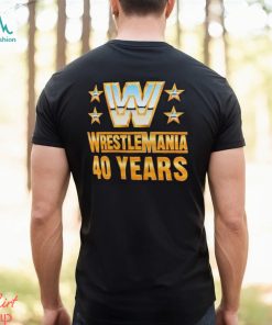 Official Wrestlemania 40 Over the Years T Shirt