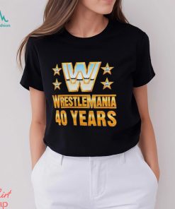 Official Wrestlemania 40 Over the Years T Shirt