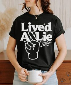 Official You me at six lived a lie cross your fingerss I’m yours to lose T shirt