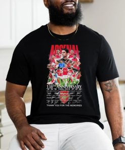 Official arsenal 138th Anniversary 1886 2024 Thank You For The Memories Signatures Shirt