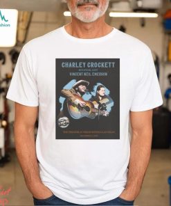 Official charley crockett with special guest vincent neil emerson shirt