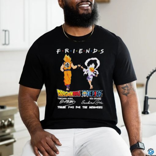 Official dragon Ball One Piece Toriyama Akira Oda Eichiro Friend Forever T Shirt