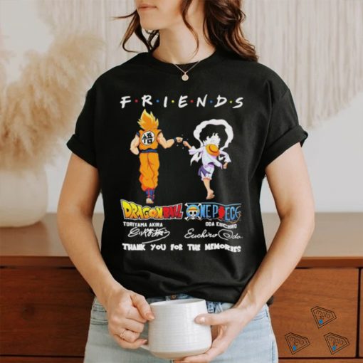 Official dragon Ball One Piece Toriyama Akira Oda Eichiro Friend Forever T Shirt