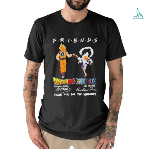 Official dragon Ball One Piece Toriyama Akira Oda Eichiro Friend Forever T Shirt