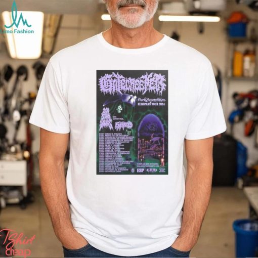 Official gatecreeper european tour 2024 poster shirt