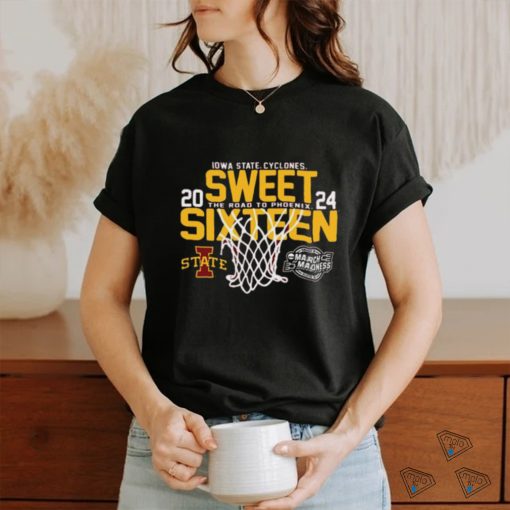 Official iowa State Cyclones Men’s Basketball 2024 Sweet 16 T Shirt