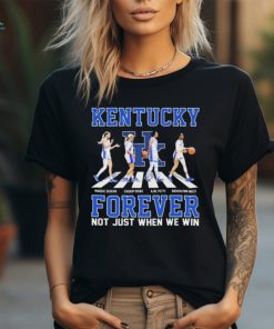 Official kentucky Women’s Basketball Abbey Road Forever Not Just When We Win Shirt