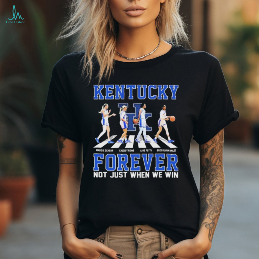 Official kentucky Women’s Basketball Abbey Road Forever Not Just When We Win Shirt