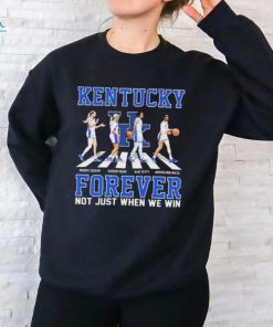 Official kentucky Women’s Basketball Abbey Road Forever Not Just When We Win Shirt