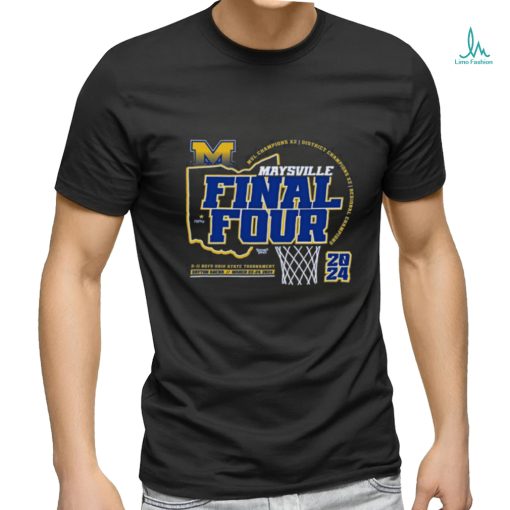 Official maysville Panther 2024 Final Four D II Ohio Boys Basketball State Tournament Champions Shirt