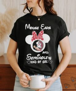 Official mickey mouse ears and florida state seminoles kind of girl shirt
