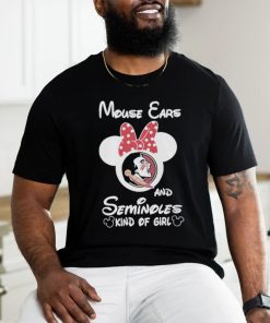 Official mickey mouse ears and florida state seminoles kind of girl shirt