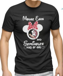 Official mickey mouse ears and florida state seminoles kind of girl shirt