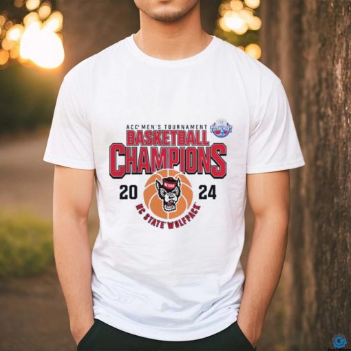 Official nc state wolfpack 2024 acc men’s basketball conference tournament champions shirt
