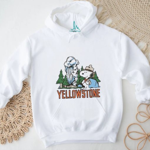 Official peanuts Snoopy x Yellowstone National Park shirt
