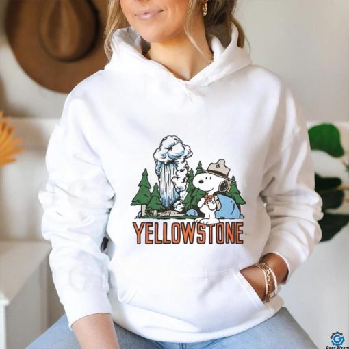 Official peanuts Snoopy x Yellowstone National Park shirt