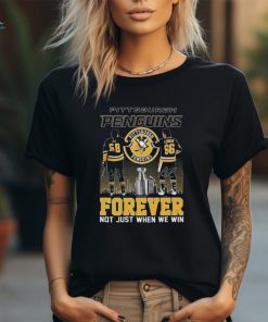 Official pittsburgh Penguins Jaromir Jagr And Mario Lemieux Forever Not Just When We Win Signatures Shirt