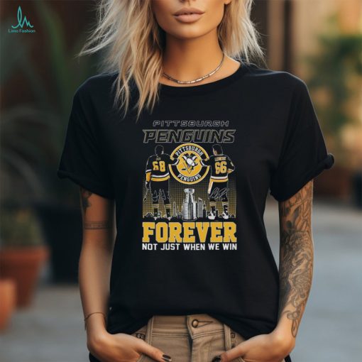 Official pittsburgh Penguins Jaromir Jagr And Mario Lemieux Forever Not Just When We Win Signatures Shirt