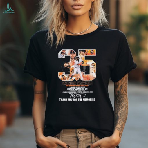 Official respect Brandon Crawford San Francisco Giants 2011 2023 Thank You For The Memories Shirt