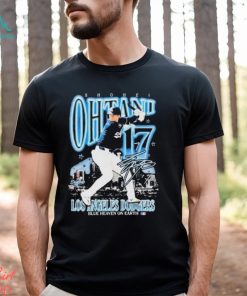 Official shohei ohtani 17 los angeles dodgers blue heaven on earth 2024 shirt