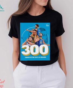 Official stephen Curry 300 Threes In The 2023 24 Season Shirt