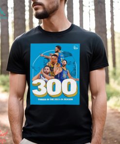 Official stephen Curry 300 Threes In The 2023 24 Season Shirt