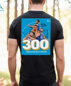 Official stephen Curry 300 Threes In The 2023 24 Season Shirt