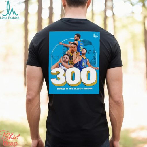 Official stephen Curry 300 Threes In The 2023 24 Season Shirt