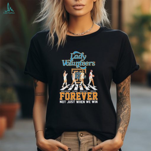 Official tennessee Lady Vols Women’s Basketball Abbey Road Forever Not Just When We Win Shirt