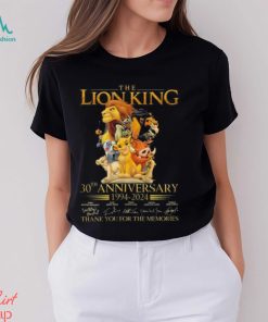 Official the Lion King 30th Anniversary 1994 2024 Thank You For The Memories Shirt
