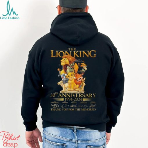 Official the Lion King 30th Anniversary 1994 2024 Thank You For The Memories Shirt