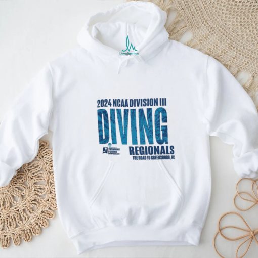 Official the Road to Greensboro 2024 NCAA Division III Swimming & Diving Regionals Shirt