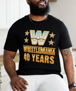 Official wrestlemania 40 Over the Years T Shirt