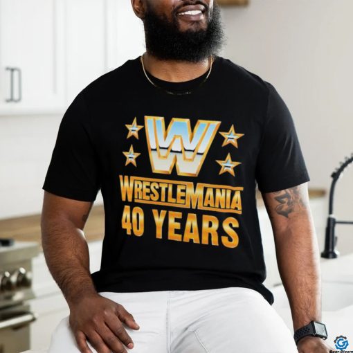 Official wrestlemania 40 Over the Years T Shirt