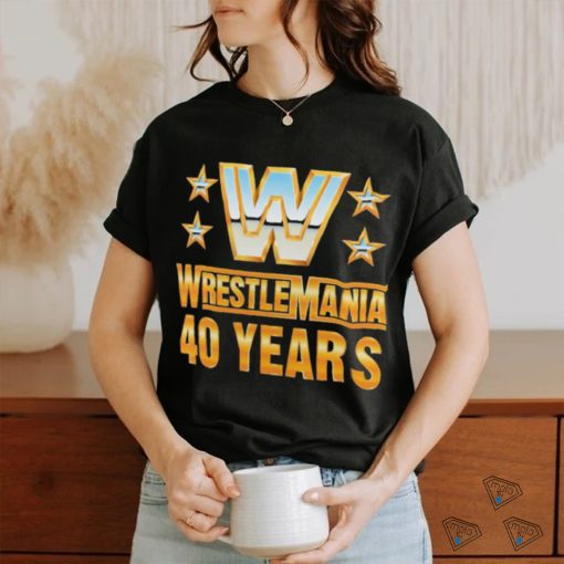 Official wrestlemania 40 Over the Years T Shirt