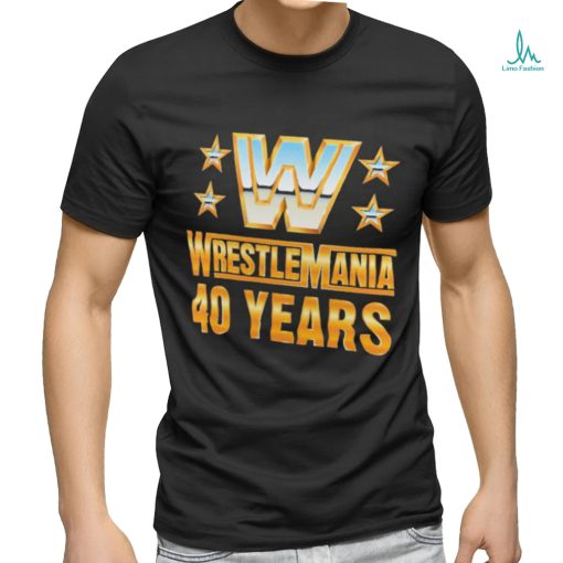 Official wrestlemania 40 Over the Years T Shirt