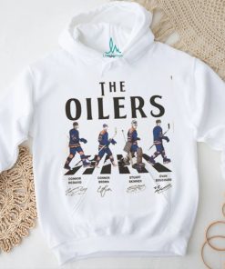 Oilers Walking Abbey Road Signatures Ice Hockey Shirt