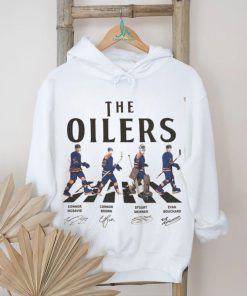 Oilers Walking Abbey Road Signatures Ice Hockey Shirt